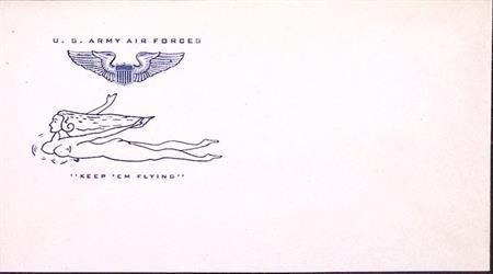 Amerikaanse envelop WWII (lijst optie), Verzamelen, Militaria | Tweede Wereldoorlog, Foto of Poster, Verzenden