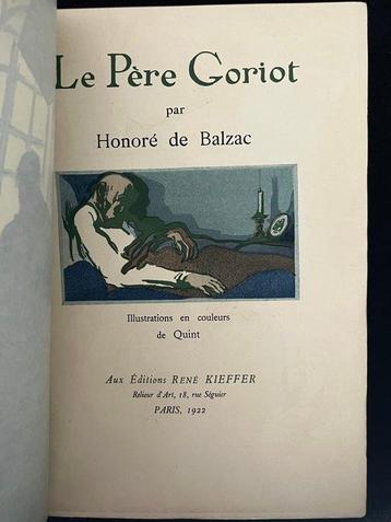 Honoré de Balzac / Quint - Le père Goriot [1/50 de tête avec