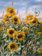 Irina Alex (1961-) - Tournesols au bord du Champ, Antiek en Kunst