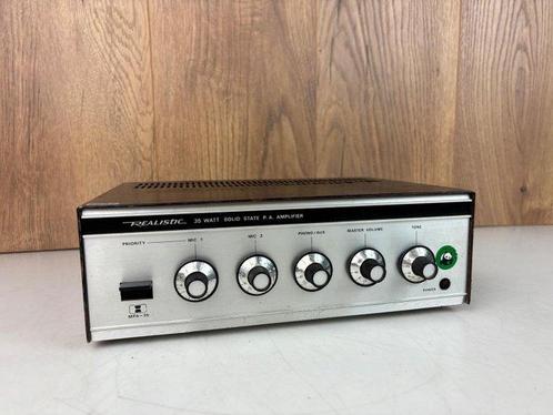 Realistic - MPA-35 Amplificateur pro pa à semi-conducteurs, Audio, Tv en Foto, Radio's