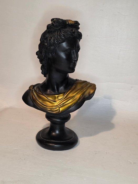 Buste, Buste van Apollo - 31 cm - 31 cm - Gips, Composiet, Antiek en Kunst, Curiosa en Brocante