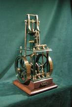 Stoommachine - Messing, Staal, Hout - 2025 - Grote werkende, Antiek en Kunst