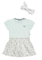 Dirkje - Jurk met Haarband Mint, Enfants & Bébés, Vêtements de bébé | Autre, Ophalen of Verzenden