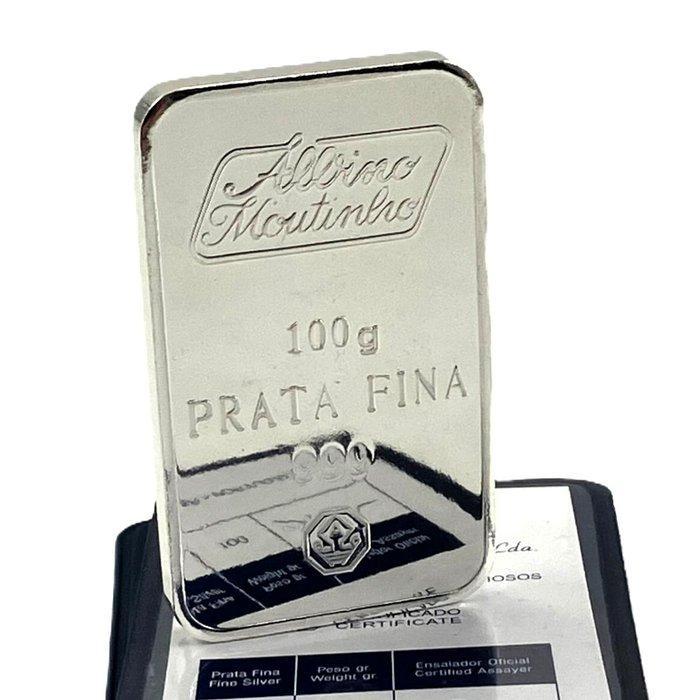 100 gram - Zilver .999 - Albino Moutinho - Met certificaat, Postzegels en Munten, Edelmetalen en Baren