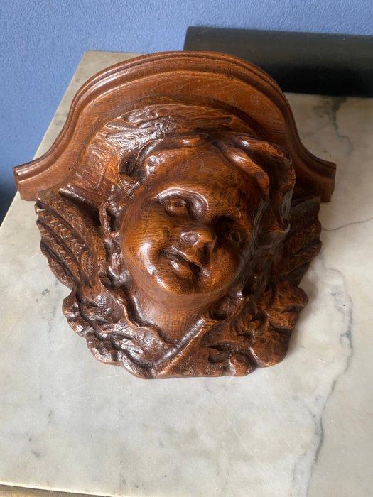 Figuur - Putti console - Eik, Antiek en Kunst, Antiek | Overige Antiek