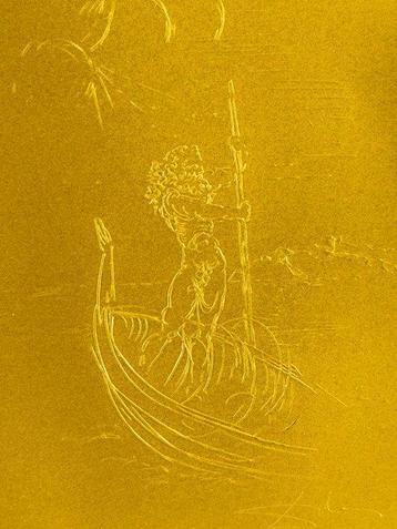 Salvador Dali (1904-1989) - sculptuur, Caronte - plaque - 10 beschikbaar voor biedingen
