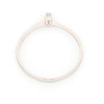 Zonder Minimumprijs - Ring - 18 karaat Witgoud - 0.02ct. tw., Handtassen en Accessoires, Ringen, Nieuw