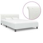 vidaXL Bedframe kunstleer wit 140x200 cm, Huis en Inrichting, Slaapkamer | Bedden, Verzenden, Nieuw
