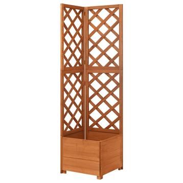 vidaXL Latwerkplantenbak hoekmodel 40x40x150 cm massief, Verzenden, Nieuw