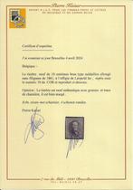 Belgique 1861 - 10c Marron - Médaillon allongé sans, Postzegels en Munten, Gestempeld
