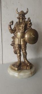 sculptuur, Guerriero vichingo. - 29 cm - Brons, Antiquités & Art, Antiquités | Céramique & Poterie