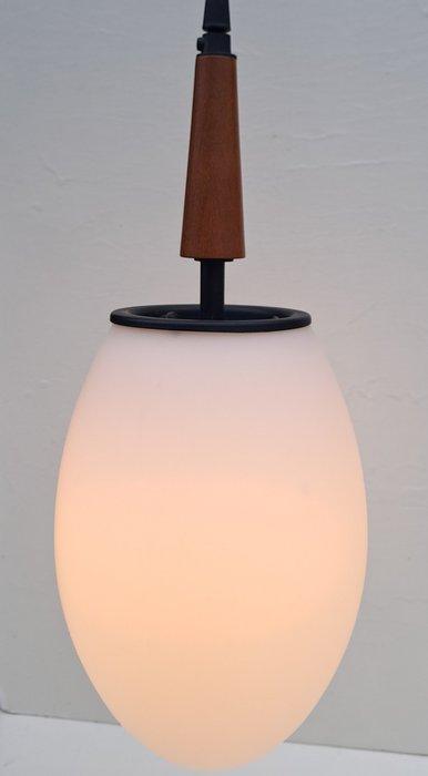 Plafondlamp - Opaline glas - Vintage Italiaanse lamp, Antiquités & Art, Art | Objets design