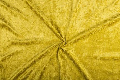 Crushed velvet goud stof - 10m rol - Velours stretch, Hobby & Loisirs créatifs, Tissus & Chiffons, Enlèvement ou Envoi