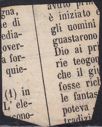 Italiaanse oude staten - Lombardije Venetië 1858 - Bestemd