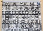 Drukblokken - een letterbak met een volledig alfabet 36 punt, Antiek en Kunst