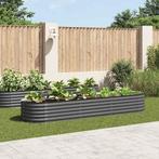 vidaXL Plantenbak verhoogd 320x80x44 cm gegalvaniseerd staal, Tuin en Terras, Verzenden, Nieuw