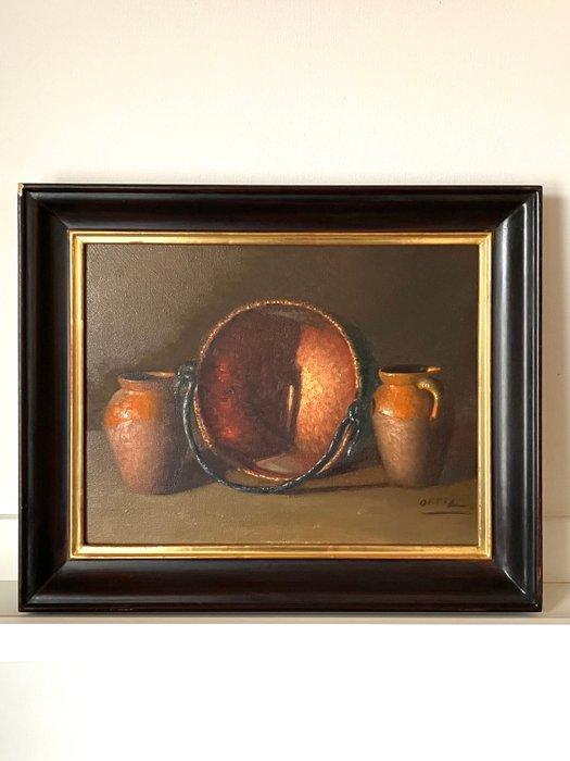 Ortiz (XX) - Stillleben, Antiek en Kunst, Kunst | Schilderijen | Klassiek