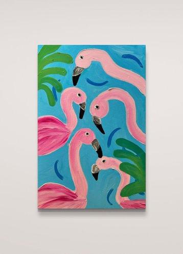 Aurora Camaiani - Five pink flamingos