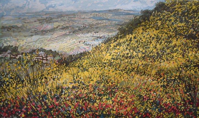 Michele Cascella (1892-1989) - Paesaggio toscano, Antiek en Kunst, Antiek | Overige Antiek