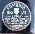 Roumanie. 500 Lei. 100 Lei 1999-2003. Silver Proof, Postzegels en Munten
