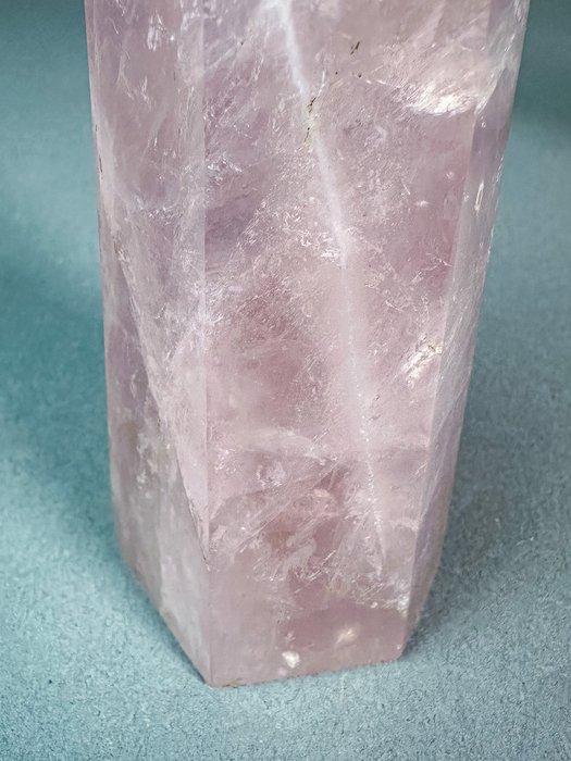 Rozekwarts Obelisk- 995 g - (2), Verzamelen, Mineralen en Fossielen