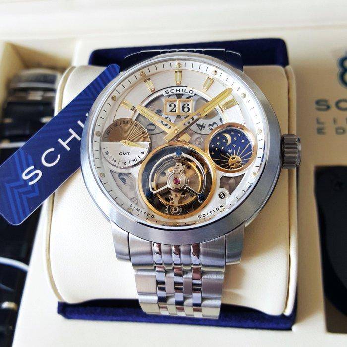 Schild - TOURBILLON - GMT - Sun - Limited Edition * 1 - 16 *, Handtassen en Accessoires, Horloges | Heren