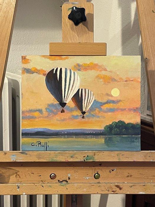 Claudio Rolfi (1960) - Volo sereno, Antiek en Kunst, Kunst | Schilderijen | Modern