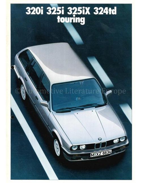 1988 BMW 3 SERIE TOURING BROCHURE NEDERLANDS, Boeken, Auto's | Folders en Tijdschriften