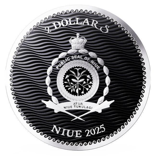Niue. 2 Dollars 2025 1 oz $2 NZD Niue Rhode Island Pirate -, Postzegels en Munten, Edelmetalen en Baren