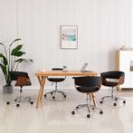 vidaXL Eetkamerstoelen draaibaar 4 st kunstleer zwart, Huis en Inrichting, Stoelen, Verzenden, Nieuw