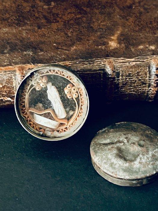 Reliekhouder - Glas, Legering - 1850-1900 - Marie Madeleine, Antiek en Kunst, Kunst | Niet-Westerse kunst