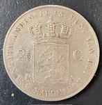 Nederland. Willem II. 2 1/2 Gulden 1845 (Zonder
