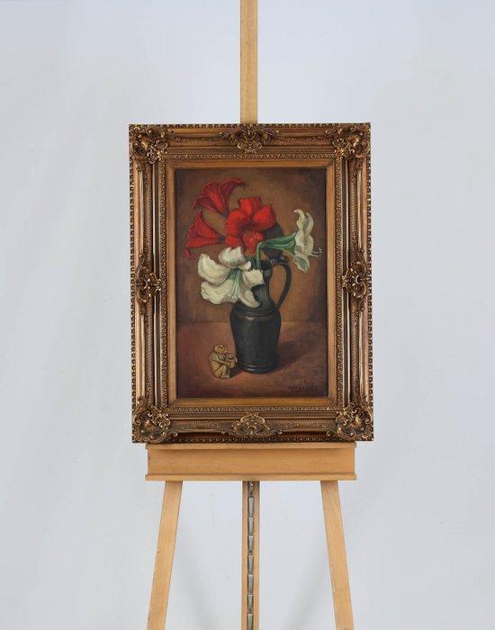 Piet Bekker (1912-1992) - Stilleven met bloemen, Antiquités & Art, Art | Peinture | Classique