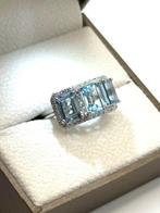 Bague déternité - 18 carats Or blanc - 6.90ct. tw. Topaze -