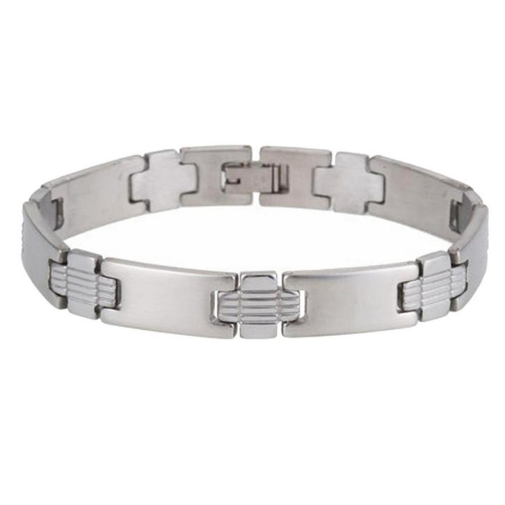Fako Bijoux - Stalen Herenarmand - Armband Voor Heren - RVS, Handtassen en Accessoires, Armbanden, Verzenden