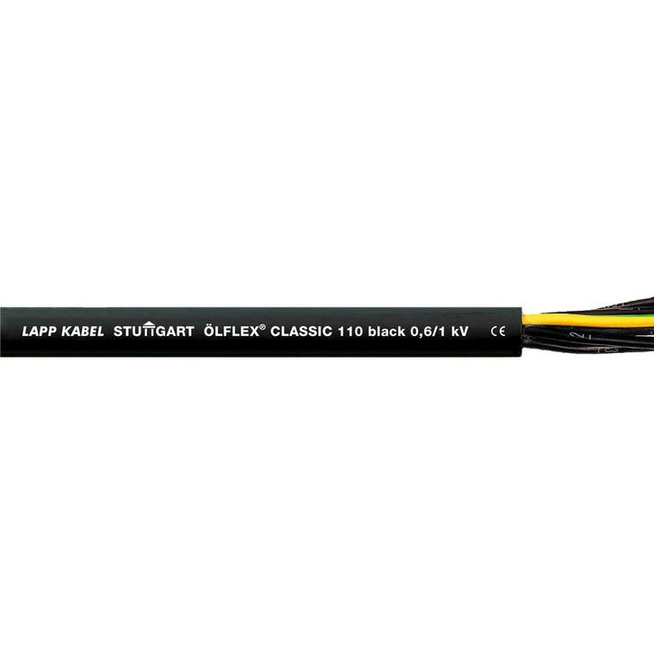 Lapp Olflex Classic 110 Zwarte Besturingskabel 4G4 - 1120360, Doe-het-zelf en Bouw, Elektriciteit en Kabels, Verzenden