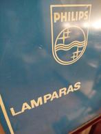 PHILIPS lámparas - Reclamebord - Metaal, Antiek en Kunst, Antiek | Wandborden en Tegels