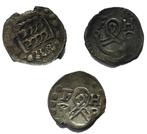 Oostenrijk. Einseitiger Pfennig - Lot mit 3 Stück 15. Jh., Postzegels en Munten