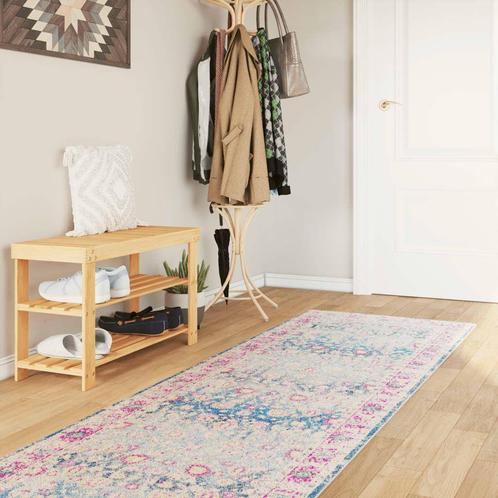 vidaXL Vloerkleed wasbaar anti-slip 80x300 cm meerkleurig, Huis en Inrichting, Stoffering | Tapijten en Vloerkleden, Nieuw, Verzenden