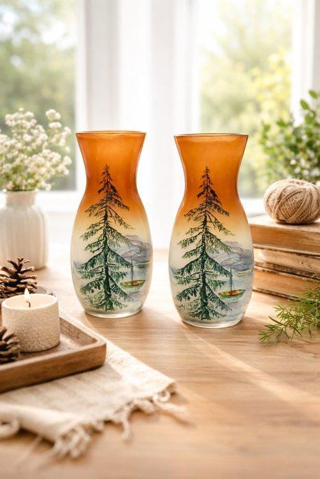 Théodore Legras (signé LEG) - Vaas - Glas - Ondertekend, Antiquités & Art, Art | Objets design