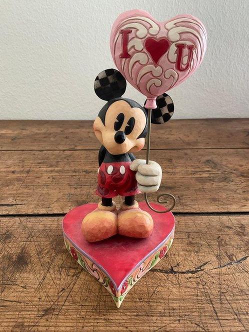 Disney, Enesco - Figuur - Mickey with Heart Balloon -, Verzamelen, Disney