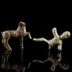 Keltisch Bronzen Paard en Ruiter Figuren (Zonder