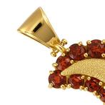 Hanger - 18 karaat Geel goud - 3.20ct. tw. Granaat, Handtassen en Accessoires, Antieke sieraden