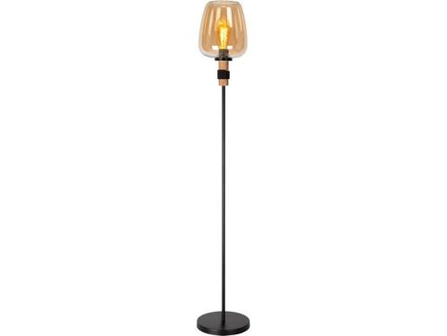 Lucide ILONA - Vloerlamp - Ø 34 cm - 1xE27 - Amber, Huis en Inrichting, Woonaccessoires | Overige, Zo goed als nieuw, Verzenden