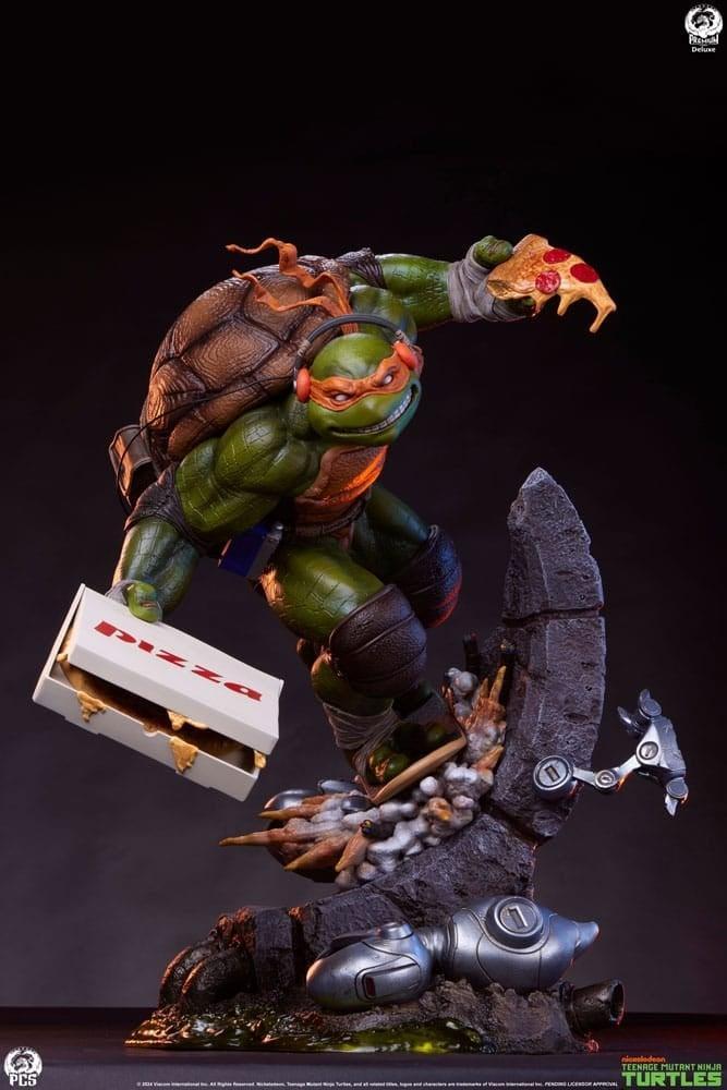 Teenage Mutant Ninja Turtles Statue 1/3 Michelangelo Deluxe, Collections, Cinéma & Télévision, Enlèvement ou Envoi