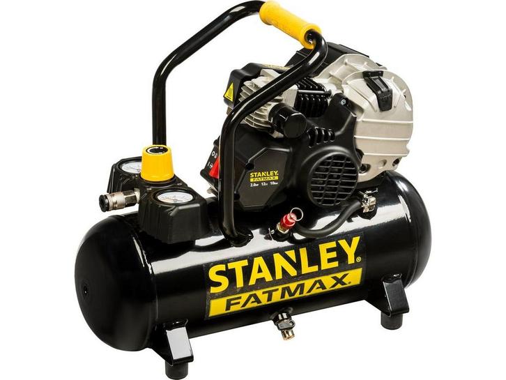 Stanley HY 227/10/12 FMXCM0 - Luchtcompressor 10Bar - 12L -, Doe-het-zelf en Bouw, Gereedschap | Boormachines, Zo goed als nieuw