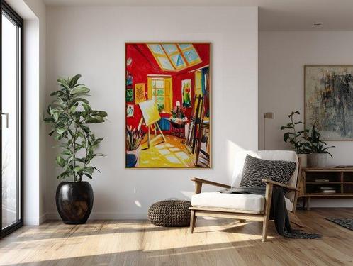 E. García - ESTUDIO DE ARTE - XL (NO RESERVE), Antiek en Kunst, Kunst | Schilderijen | Modern