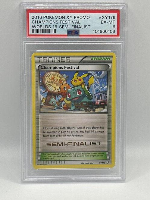 Pokémon - 1 Graded card - world championship champion, Hobby en Vrije tijd, Verzamelkaartspellen | Pokémon