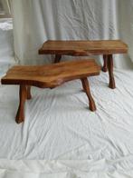 Set bijzettafels (2) - Boomstam - Eik, Antiek en Kunst, Curiosa en Brocante