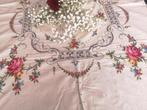 Tafelkleed - 250 cm - 163 cm - Tafelkleed met kruissteek, Antiek en Kunst